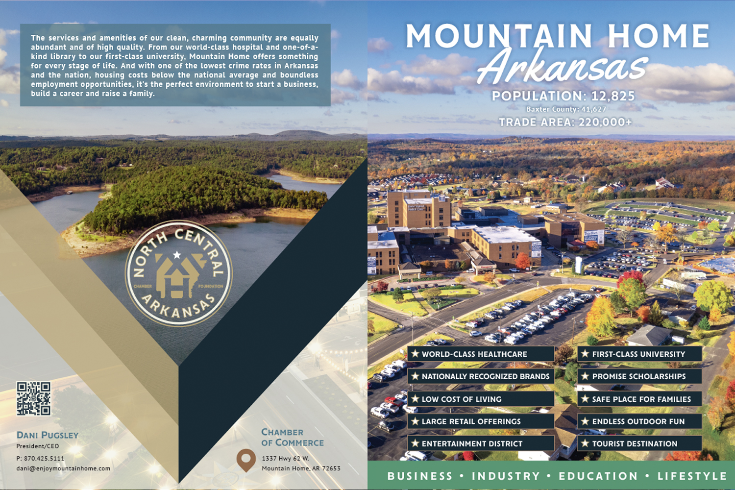 International award winning art piece for The Mountain Home Chamber of Commerce. This is the front and back cover.
